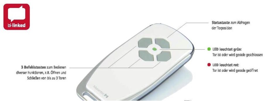 Marantec 4-Kanal Handsender 868 MHz bi-linked